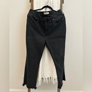 Madewell Cali Demi-Boot distressed black jeans SZ 33 NWOT